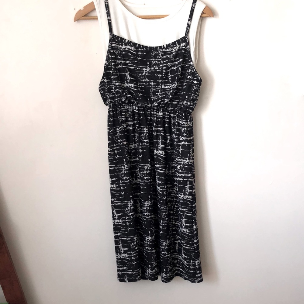 Korean Street Fashion Black and White Summer Dress